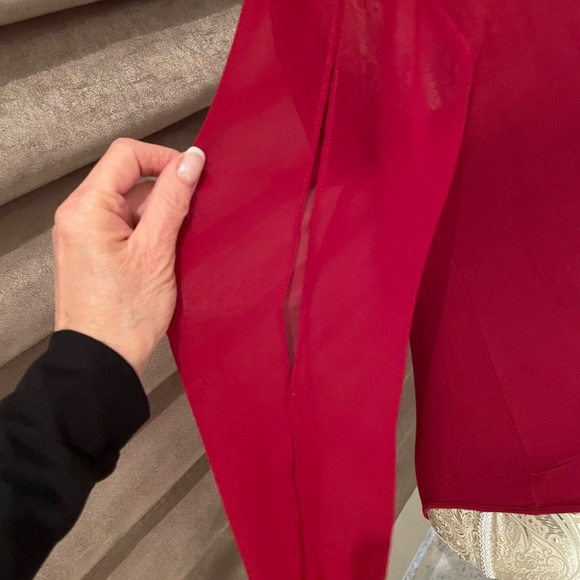 BEBE burgundy red bodysuit XS - Picture 4 of 11